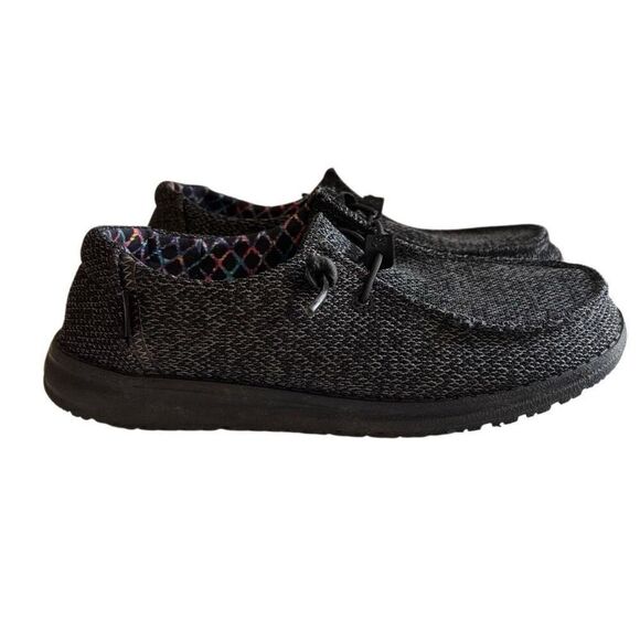 Hey dude Wendy Sox Micro total black women’s 7 - Picture 1 of 11